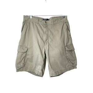 Polo Ralph Lauren Cargo Shorts Mens Size 36 Khaki Tan Classic Cotton 9" inseam